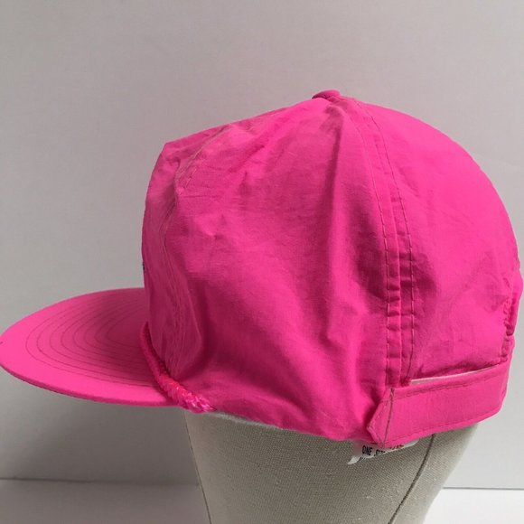 HWC Distribution Corp Vintage Neon Pink Cord Adjustable Hat - Picture 5 of 8